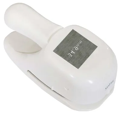 Productafbeelding van Vierkante Papierpons - Motiefstans Etiketten - Kaarten Knutselen - Voor Dikker Papier - 3.49 cm - Zilver