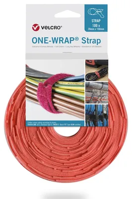 Productafbeelding van VELCRO® One Wrap® band, 20 mm x 330 mm, 100 stuks, oranje