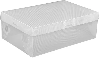 Produktbild von Schuh-Aufbewahrungsboxen - 20er Set Kunststoffboxen - Stapelbar - Faltbar - Schublade mit Frontöffnung - 28×18×10 cm - Transparent