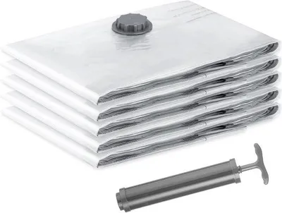 Produktbild von Famanu Vakuumbeutel für Kleidung - 5 Stück - 60 x 80 cm - BPA-frei