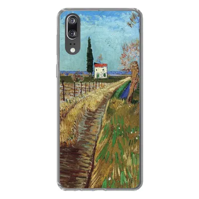 Produktbild von MuchoWow® Handyhülle Schutzhülle Hülle für Huawei P20 Weg durch ein Weidenfeld - Vincent van Gogh Silikon Softcase Handy Hülle - Hardcover