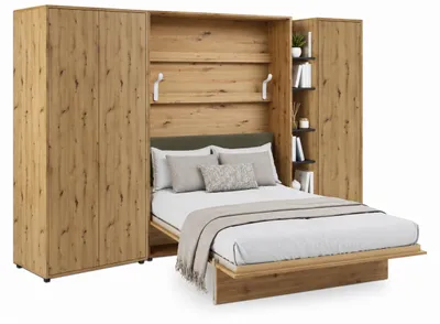 Produktbild von Furniture24 Schrankwand Mit Elektrischem Schrankbett Bed Concept 140X200