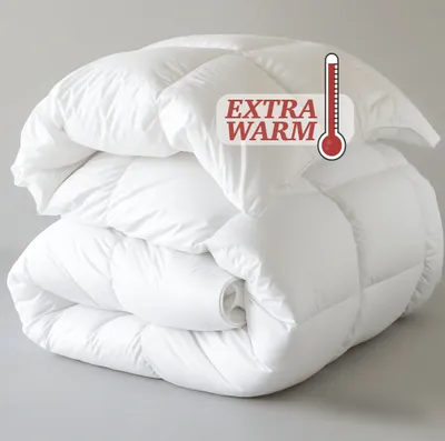Produktbild von Federbettdecke Winter, Wärmeklasse 5, mit 90% Federn und 10% Daunen, waschbar bei 30°C, in Deutschland hergestellt, 135cmx200cm, Füllmenge ca. 2.000g