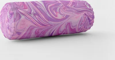 Produktbild von SCHÖNER LEBEN. Kissenhülle Digitaldruck Retro Batik lila pink Größe 15x40cm (ØxB) Nackenrolle 15x40cm (ØxB) Nackenrolle Größe