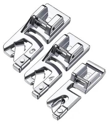 Rollsaumfuß-Set, 3 Stück, 3/4/6 mm, für Nähmaschinen