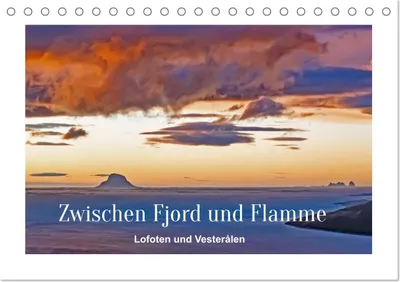 Produktbild von Zwischen Fjord und Flamme (Tischkalender 2027 DIN A5 quer), CALVENDO Monatskalender