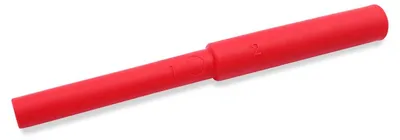 Imagen del producto de ARK Therapeutic: Herramienta sensorial para masticar, palo rojo liso. Herramienta suave para masticar con dos diámetros, ideal para ejercicios de masticación y fortalecimiento de la mandíbula.