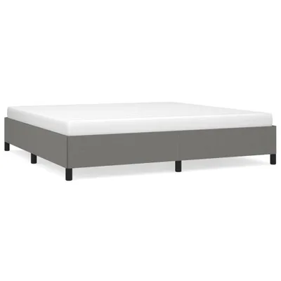 Produktbild von vidaXL Bettgestell ohne Matratze Dunkelgrau 200x200 cm Stoff