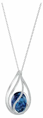 Obrázok produktu pre Náhrdelník Swarovski 5494874, farba: energická modrá, povrchová úprava: rhodíum