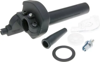 Produktbild von Gasgriff Domino Formula Kurzhub 2,0°/ 48mm schwarz - universal