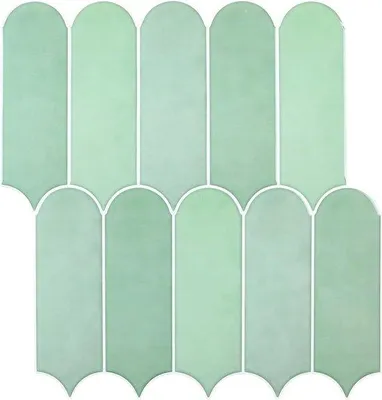 Produktbild von Famanu Backsplash-Tiles 3D-Design - Grüne 10er-Packung