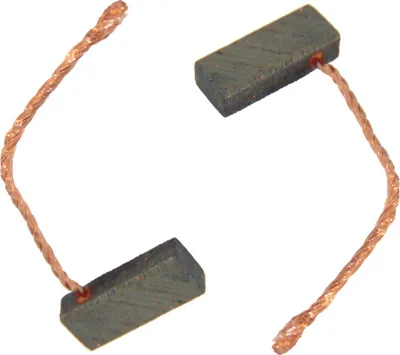 Produktbild von 2x Trade-Shop Motorkohlen Kohlebürsten Schleifkohlen Kohlestifte 4,4x6x14mm Kabellänge 40mm für viele KFZ PKW Motoren Antriebe Elektrowerkzeuge 12-24V