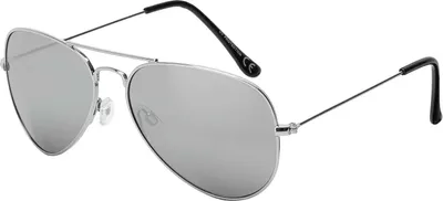 Produktbild von Sonnen Brille Designer Piloten Herren Sonnenbrille mit Kunstoffrahmen 30573 Silber Verspiegelt