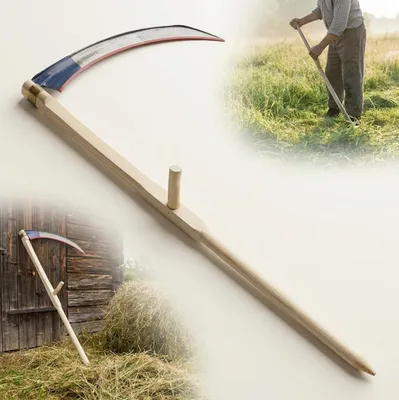 Immagine prodotto di Set di falci manuali in legno – Completo per la falciatura tradizionale