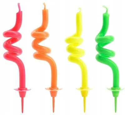 Zdjęcie produktu dla PartyDeco SCS-1-000, Świece, Wielobarwny, 4 szt.