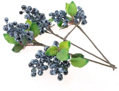 Immagine prodotto di Set da 4 rami di mirtillo artificiali, piante artificiali, composizioni floreali fai da te, decorazioni per ghirlande, bouquet da sposa, fotografia, decorazioni per feste