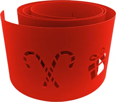 Produktbild von zaun|zu PREMIUM Weihnachtsdeko Sichtschutzstreifen Rot 2,55m