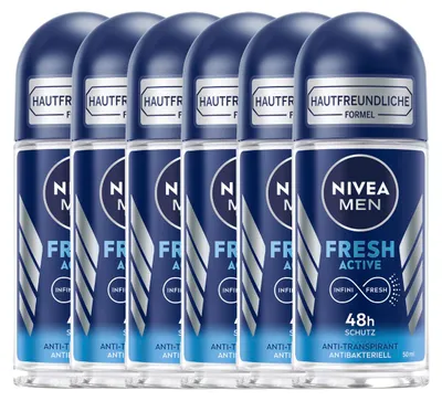 Zdjęcie produktu dla NIVEA Men Deo Roll On Active Protect Anti Transpirant 50ml opakowanie 6 sztuk