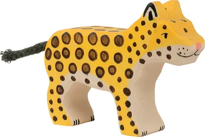 Produktbild von Leopard klein Safari Holzfigur Holzspielzeug von Holztiger Spielfiguren