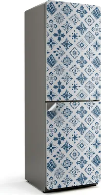 Obrázok produktu pre Vzor s kvetinovými motívmi - Nálepka na chladničku - Samolepiaca fólia na chladničku - Samolepiaca fólia na chladničku - Dekorácia do kuchyne - 60x180 cm
