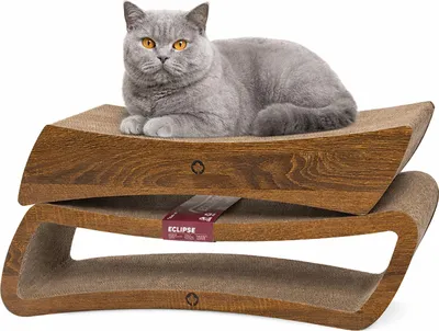 Produktbild von Kratzbrett Set ECLIPSE + PULSAR · Spar-Set · 84 x 24 x 23 cm · walnuss