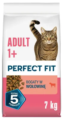 Zdjęcie produktu dla Perfect Fit Adult 1+ Sucha Karma Dla Kotów Dorosłych Z Wołowiną 7kg