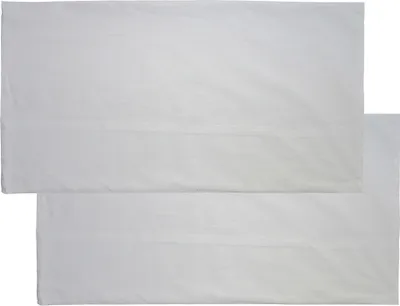 Produktbild von 2er Pg. Kopfkissenbezug 40x80 cm kochfest, Hotelverschluß, weiß, Linon, 95 Grad Wäsche, Kissenhülle, 100% Baumwolle