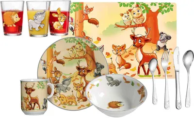 Produktbild von Ritzenhoff & Breker WALDTIERE Kinderset 11-teilig