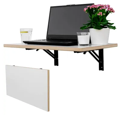 Produktbild von Wandklapptisch aus Massivholz: Faltbarer Küchentisch und Schwebender Schreibtisch, Laminiertes MDF