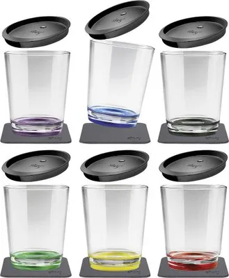 Imagen del producto de Silwy S025-0700-6-D, Juego, 0,25 l, Multicolor, Plástico, Taza, Cappuccino