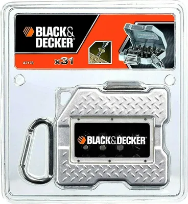 Produktbild von Black & Decker A7176-XJ 31tlg. Schrauber bit-Set Magnet Bithalter