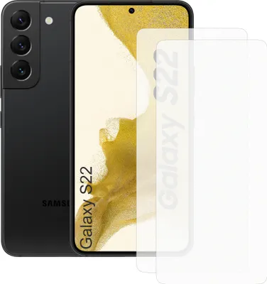 Produktbild von Zwei Stück (2x) Display-Schutzfolie Displayschutz-Glas 9H Glas für Samsung Galaxy S22