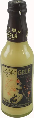 Produktbild von "scharfes GELB" Classic (Likör / 0,2 l / 15 % vol.)