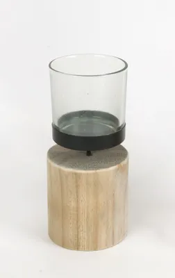 Produktbild von TrendLine Windlicht Holz 19 cm