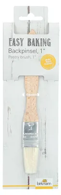 Produktbild von BIRKMANN Backpinsel, 20 cm x 2,5 cm, aus Buchenholz, mit hellen Borsten, 340503
