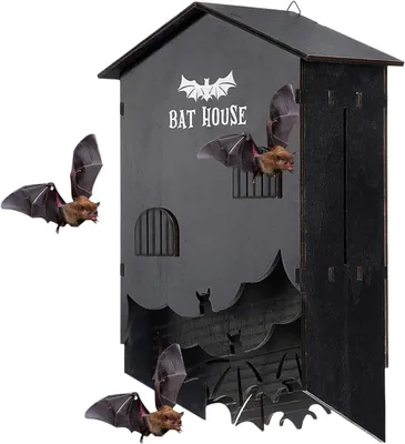 Image de Maisons pour chauves-souris d'extérieur avec un abri à trois compartiments