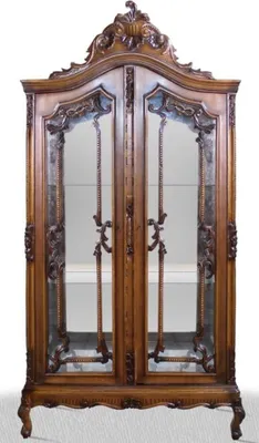 Zdjęcie produktu dla Casa Padrino Gablota w stylu barokowym 100 x 40 x wys. 200 cm - Gablota w stylu barokowym do salonu