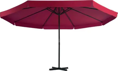 Image de vidaXL Parasol avec pied de parasol rouge