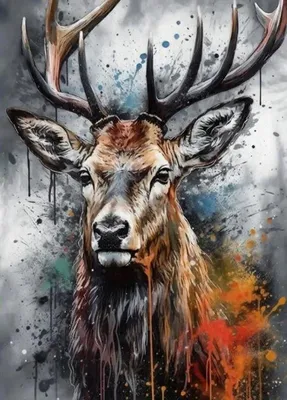 Zdjęcie produktu dla NORIMPEX Diamantov mały piec Jeleń ( rysunek) 30x40cm