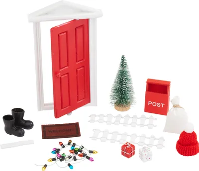 Produktbild von VBS Wichteltür-Set "Christmas", 12 Teile