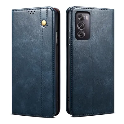 Produktbild von Hülle für Oppo Reno12 5G Leder Brieftasche Schutzhülle mit Standfunktion Blau