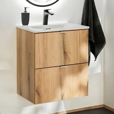 Produktbild von Waschtisch 50cm, in Eiche, NEWPORT-56-OAK