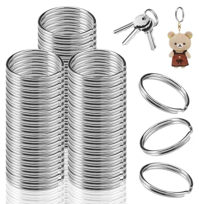 Produktbild von Schlüsselringe - Edelstahl - Zur Befestigung von Schlüsseln - 200 Stück 25mm