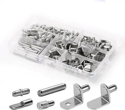 Produktbild von Regalbodenträger 170 Stück, Möbelschränke, 5 mm / 6 mm, 6 Stile, Edelstahl