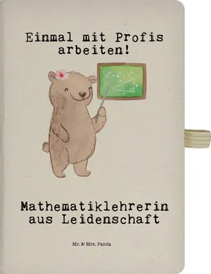 Produktbild von Mr. & Mrs. Panda Skizzenbuch Mathematiklehrerin Leidenschaft - Transparent - Geschenk, Tagebuch, Mathelehrerin, Notizbuch A5, Spruch, Referendariat, Kladde, Journal