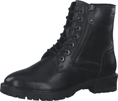 A single black boot is shown against a white background.