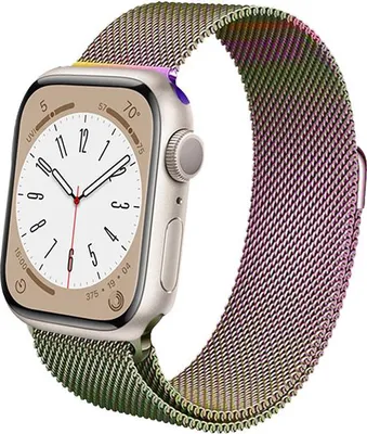 Produktbild von Crong Milano Steel – Edelstahlarmband für Apple Watch 38/40/41/42 mm (irisierend)