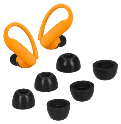 Produktbild von kwmobile 6x Aufsätze für Beats Powerbeats Pro 2 Ersatz Ohrstöpsel - 3 Größen - Ear Tips für In-Ear Kopfhörer - Zubehör Ersatzpolster in Schwarz