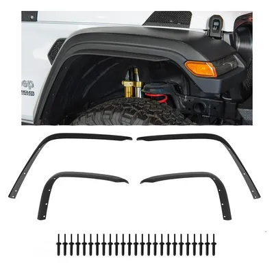 Produktbild von HERSTMOTO Kotflügelverbreiterung 50 mm Set passend für JEEP WRANGLER JL, Radlaufverbreiterung vorne hinten