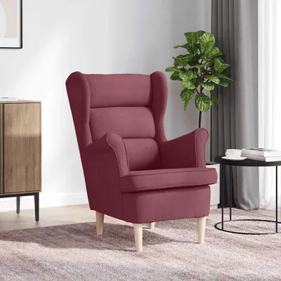Produktbild von Weinroter Sessel aus Stoff, 74x84x100 cm